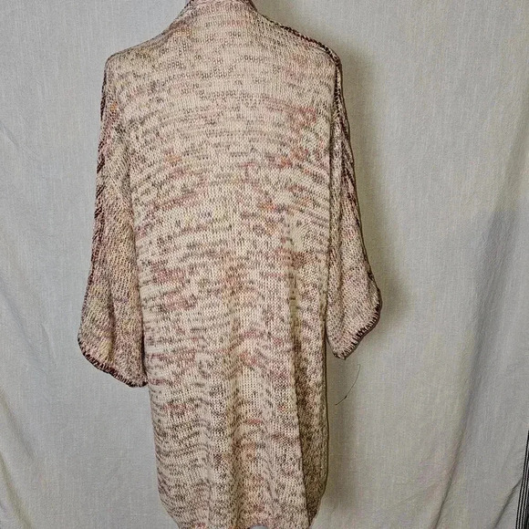 NWT Soft Surroundings  Ochoa Multi Colored Open Bohemian Knit Cardigan 1X $120 - Picture 6 of 12